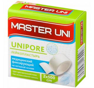 MASTER UNI UNIPORE Лейкопластырь ФАРМЛАЙН №1 (нетканая основа), 2 см х 500 см