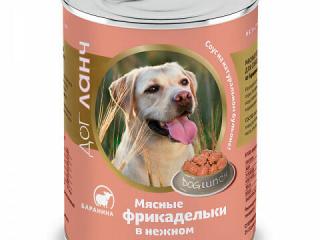 Dog Lunch консервы для собак всех возрастов и пород мясные фрикадельки с бараниной 850г