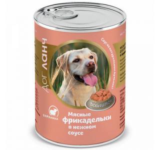 Dog Lunch консервы для собак всех возрастов и пород мясные фрикадельки с бараниной 850г