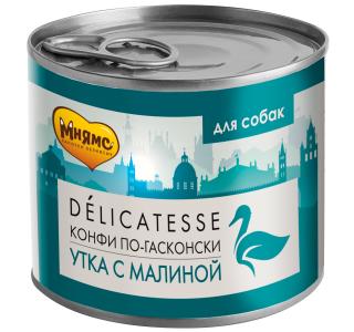 Мнямс консервы для собак всех пород "Конфи по-гасконски" (утка с малиной) 200 г