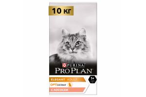 PRO PLAN ELEGANT Adult сухой корм для взрослых кошек с чувствительной кожей, с лососем, 100г (весовой)