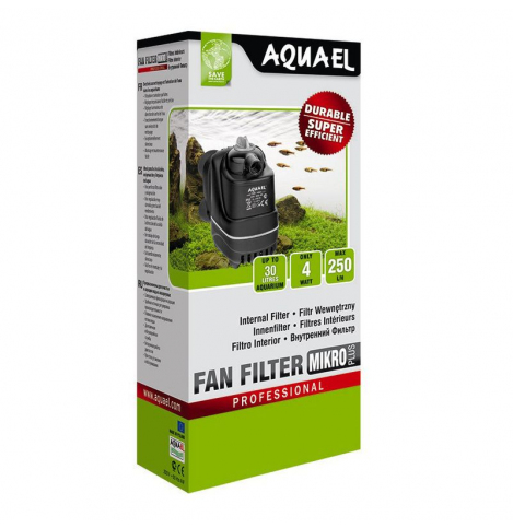 AQUAEL Внутренний фильтр FAN FILTER MIKRO plus для аквариума до 30 л (250 л/ч, 4 Вт)