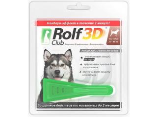 Rolf Club 3D, капли от клещей и блох для собак 20-40 кг, 1 пипетка