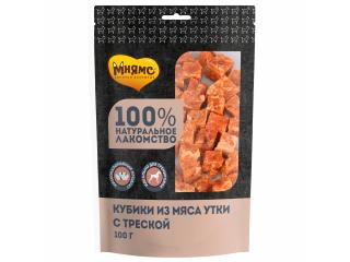 Мнямс Кубики из мяса утки с треской
