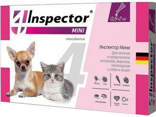 Inspector Mini, капли для кошек и собак 0,5-2кг, 1 пипетка