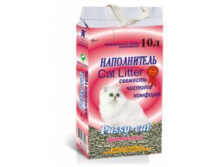 Pussy-cat, наполнитель для кошачьего туалета (Древесный) - 10 л