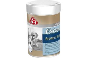 8in1 Excel Brewers Yeast, витамины с пивными дрожжами для кошек и собак, таблетки 1 шт.