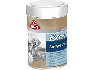 8in1 Excel Brewers Yeast, витамины с пивными дрожжами для кошек и собак, таблетки 1 шт.