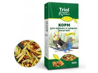 TRIOL Корм Standard для мелких и средних попугаев с мёдом, 500г