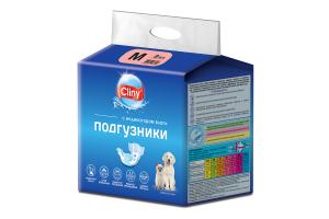 Cliny Подгузники для собак и кошек 5-10 кг, размер М, 1 шт.