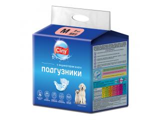 Cliny Подгузники для собак и кошек 5-10 кг, размер М, 1 шт.