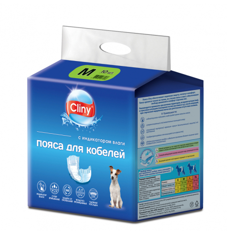 Cliny Пояса для кобелей 4-8 кг, размер М, 1 шт.