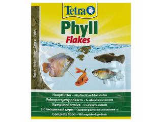 Tetra Phyll Flakes корм с растительными ингредиентами для всех видов рыб в хлопьях, 12г