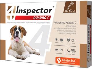 Inspector Quadro С, капли для собак 40-60кг, 1 пипетка