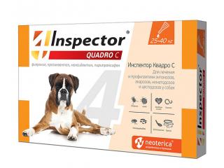 Inspector Quadro С, капли для собак 25-40кг, 1 пипетка