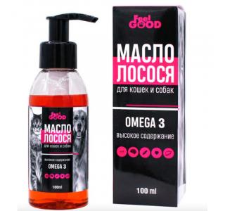 Масло лосося Омега 3 для кошек и собак, фл. 100 мл