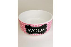 Миска керамическая №1  "Woof", 12,5х5 см