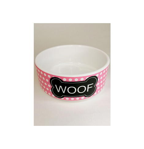 Миска керамическая №1  "Woof", 12,5х5 см