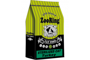 ZOORING STERILIZED CAT TURKEY сухой корм для стерилизованных кошек и кастрированных котов всех пород, 100 г, (весовой)