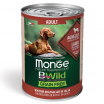 Monge Dog BWild GRAIN FREE беззерновые консервы из ягненка с тыквой и кабачками для взрослых собак всех пород, 400г