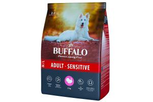 MR. BUFFALO ADULT M/L SENSITIVE С ИНДЕЙКОЙ Сухой корм для взрослых собак всех пород с чувствительным пищеварением, 2кг