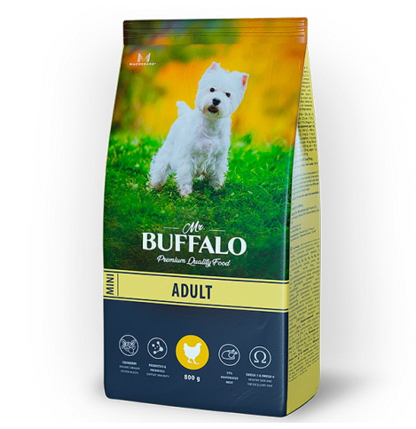 MR. BUFFALO ADULT MINI С КУРИЦЕЙ Сухой корм для собак миниатюрных пород, 800 г