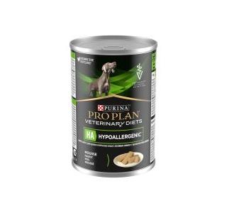 PRO PLAN Veterinary Diets HA Hypoallergenic (Гипоаллергеник) Корм консервированный диетический для щенков и взрослых собак для снижения пищевой непереносимости ингредиентов и питательных веществ, 400г