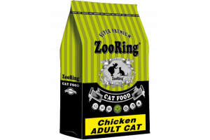 ZOORING ADULT CAT CHICKEN сухой корм для кошек с цыпленком и пребиотиком, 100 г (весовой)