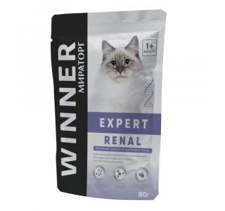 Winner Пауч для кошек ветеринарная диета Renal при заболеваниях почек 80 г.