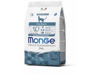 Monge Cat Speciality Line Monoprotein Sterilised Сухой корм для стерилизованных кошек из форели 400 г