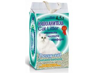 Pussy-cat, наполнитель для кошачьего туалета (Океанический) - 4,5 л