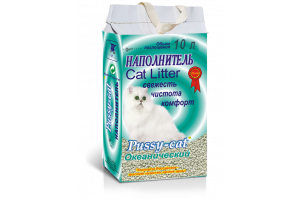 Pussy-cat, наполнитель для кошачьего туалета (Океанический) - 10 л