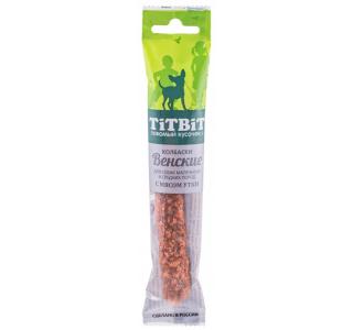 TiTBiT Колбаски Венские с мясом утки для собак маленьких и средних пород 20 г