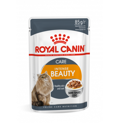 Royal Canin Intense Beauty (в соусе)Консервированный корм для взрослых кошек (мелкие кусочки в соусе), 85г