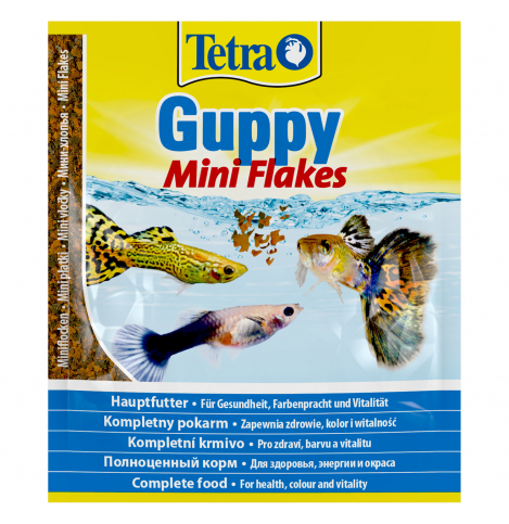 Tetra Guppy Mini Flakes корм для всех видов гуппи, мини-хлопья, 12г