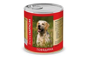 Dog Lunch консервы для собак (Говядина в желе), 750г