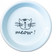 Миска Mr.Kranch керамическая для кошек MEOW! 200 мл, белая
