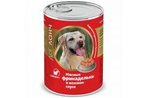 Dog Lunch консервы для собак всех возрастов и пород мясные фрикадельки с говядиной 850г