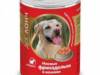 Dog Lunch консервы для собак всех возрастов и пород мясные фрикадельки с говядиной 850г