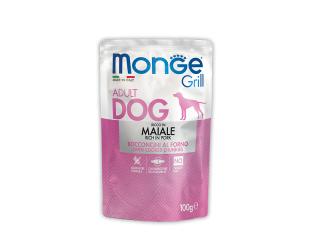 Monge GRILL POUCH MAIALE, Паучи для взрослых собак со свининой, 100 г