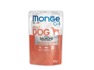 Monge GRILL POUCH SALMONE, Паучи для взрослых собак с лососем, 100 г