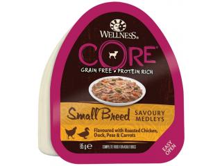 CORE Small Breed SAVOURY MEDLEYS Консервы для собак мелких пород из курицы с уткой, горошком и морковью, 85 гр