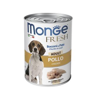 Monge Fresh Chunks in Loaf Chicken Adult (Консервы для взрослых собак, мясной рулет из курицы), 400 г