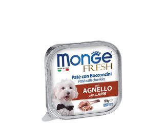 Monge Fresh PATE e BOCCONCINI con AGNELLO (Паштет для собак из ягненка), 100 г