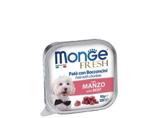 Monge Fresh PATE e BOCCONCINI con MANZO (Паштет для собак из говядины), 100 г