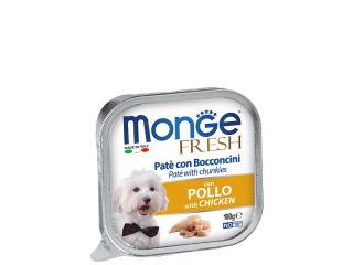 Monge Fresh PATE e BOCCONCINI con POLLO (Паштет для собак из курицы), 100 г