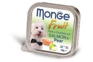 Monge Dog Fruit (Паштет для собак с лососем и грушей), 100 г