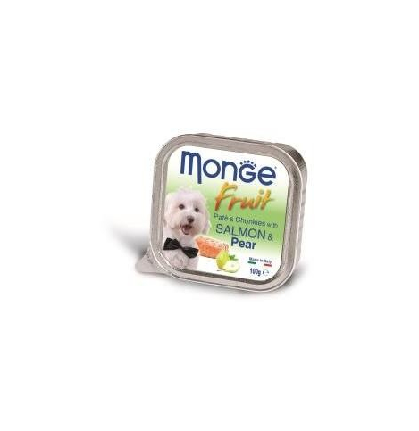 Monge Dog Fruit (Паштет для собак с лососем и грушей), 100 г