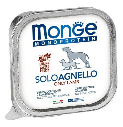 Monge Dog Monoprotein Solo (паштет для собак из ягненка), 150г