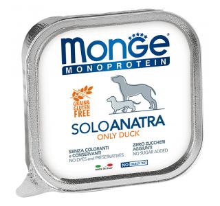 Monge Dog Monoprotein Solo (Паштет для собак из утки), 150г